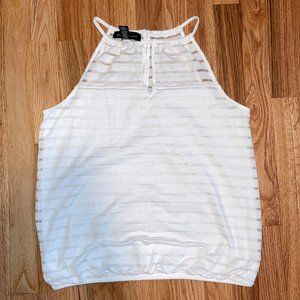 EUC INC White Halter Tank